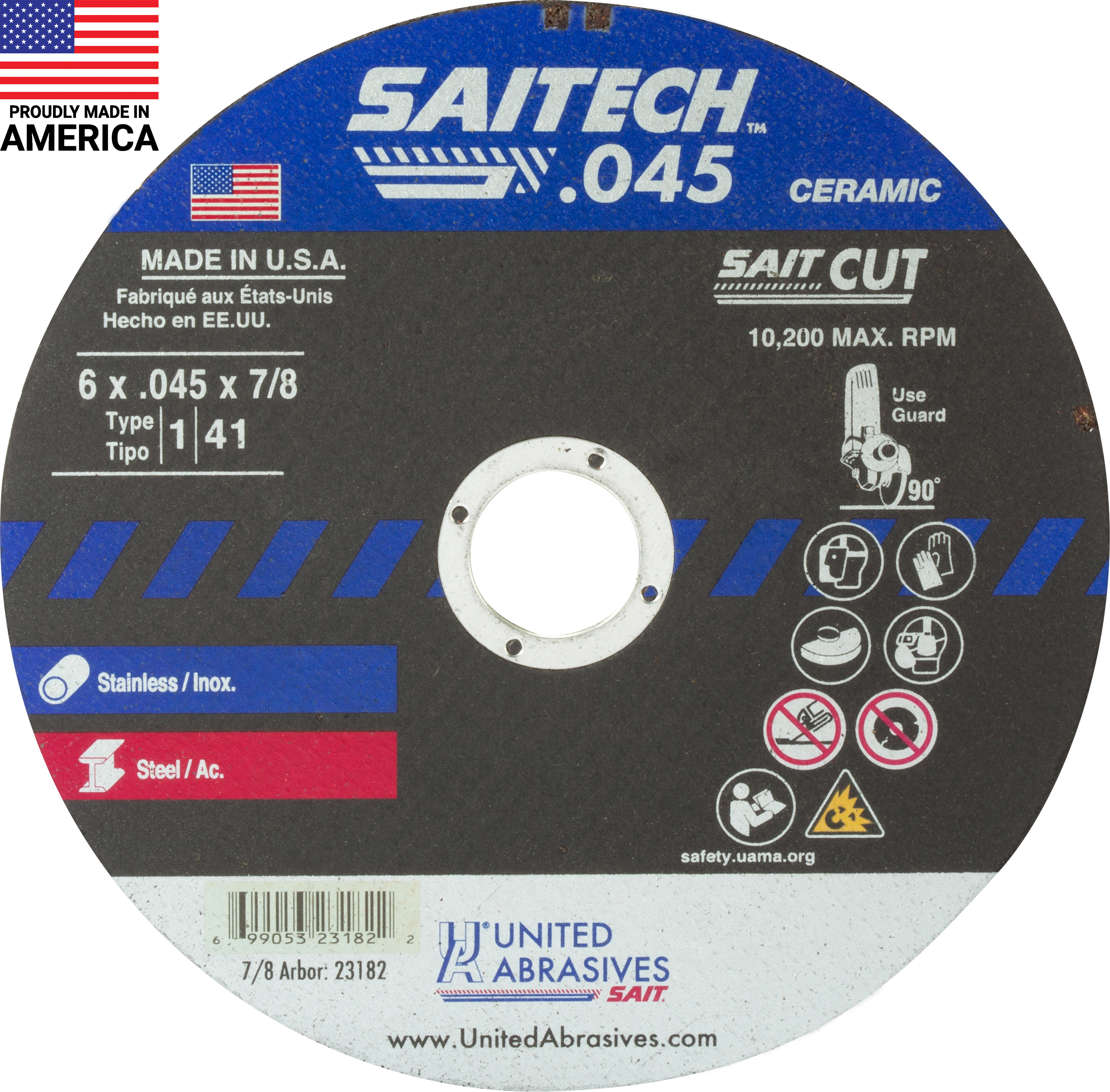 TM 6 X .045 X 7/8 SAITECH - Cutting Wheels